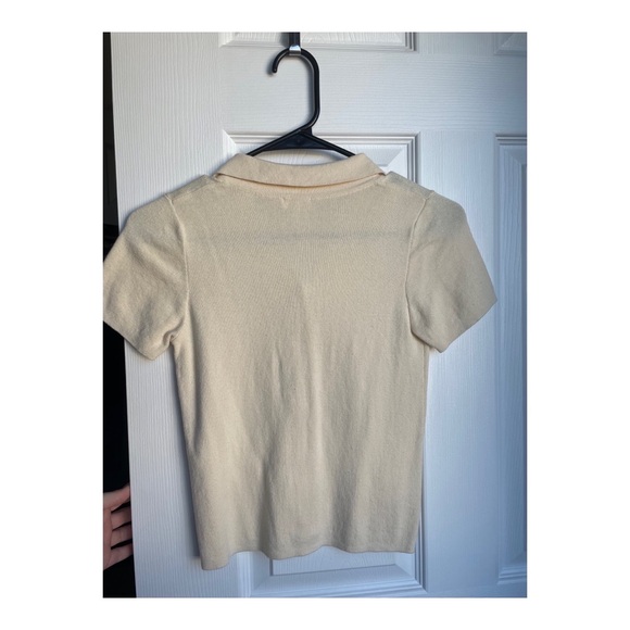 Collared Button Up Crop Top PacSun - Picture 2 of 3